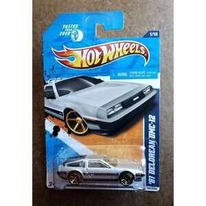 2011 Hot Wheel '81 DELOREAN DMC-12 Silver 141/244 FASTER THAN EVER 1/10 1:64 FTE